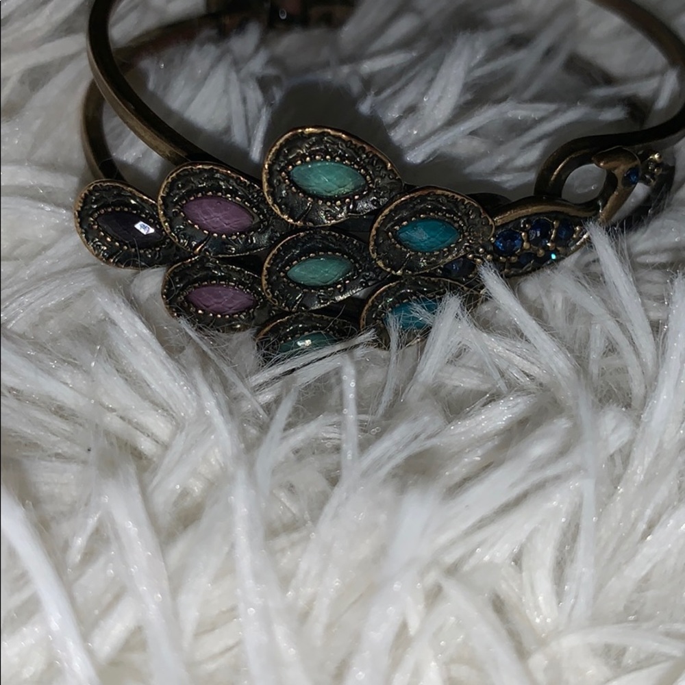Beautiful vintage peacock bracelet - Picture 2 of 8